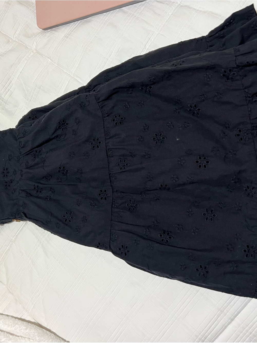 Aeropostale Black Mini Eyelet Dress